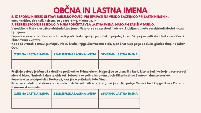 slo vaje